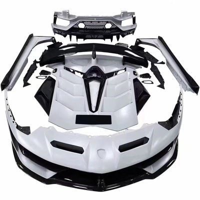 Dla Lamborghini Aventador LP700 LP720 Carbon Fiber Body Kit Aventador Modernizowany styl SVJ Front and Rear Bumper Spoiler Body Kit