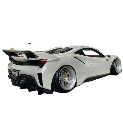Węglowe włókna szerokoosobowe Ferrari 488pista spoiler Węglowe włókna spoiler skrzydło