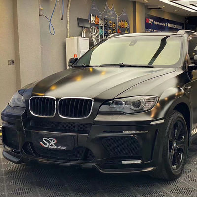 Gorąca sprzedaż X6 E70 E71 szeroki zestaw dla BMW X6 zestaw przedni i tylni zderzak spoiler spódnice