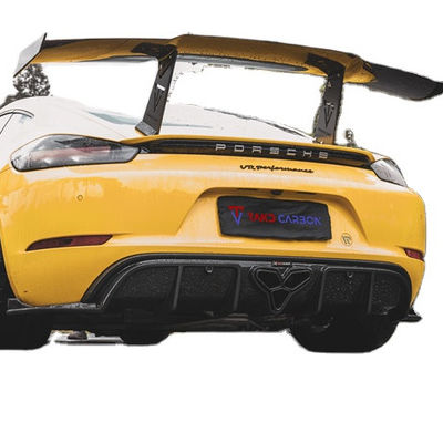 Do Porsche 718 Boxster Cayman Body Kit Materiał włókna węglowego 718 Węglowy tylny dyfuzor EVO Style 718 Węglową