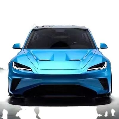 2024 Naprawa Tesla Body Kit Włókno węglowe Model 3 Spoiler Robot Style Front And Rear Bumper