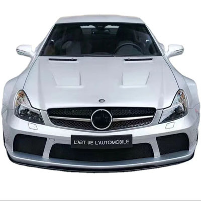 Do Mercedes SL R230 Widebody Kit SL R230 Zmodernizowany styl BS Front and Rear Bumper Spoiler Widebody Kit