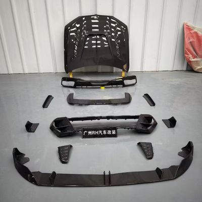 BMW X7 Włókno węglowe Body Kit X7 LD stylu Włókno węglowe przednie usta dyfuzor spoiler kaptura koło łuk