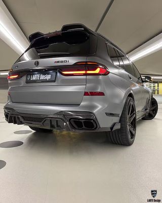 BMW X7 Włókno węglowe Body Kit X7 LD stylu Włókno węglowe przednie usta dyfuzor spoiler kaptura koło łuk