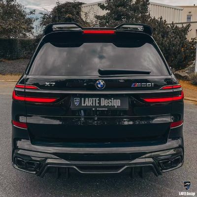 BMW X7 Włókno węglowe Body Kit X7 LD stylu Włókno węglowe przednie usta dyfuzor spoiler kaptura koło łuk