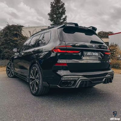 BMW X7 Włókno węglowe Body Kit X7 LD stylu Włókno węglowe przednie usta dyfuzor spoiler kaptura koło łuk