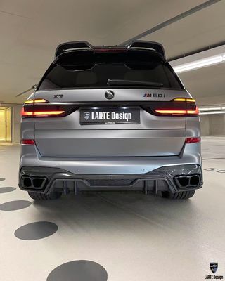 BMW X7 Włókno węglowe Body Kit X7 LD stylu Włókno węglowe przednie usta dyfuzor spoiler kaptura koło łuk