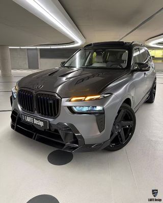 BMW X7 Włókno węglowe Body Kit X7 LD stylu Włókno węglowe przednie usta dyfuzor spoiler kaptura koło łuk