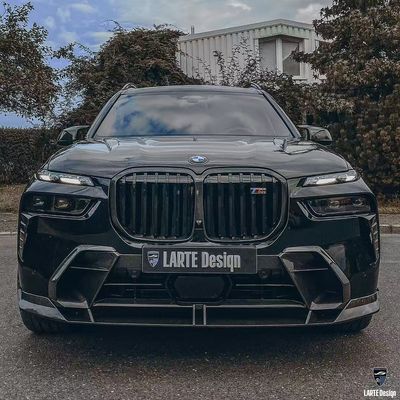 BMW X7 Włókno węglowe Body Kit X7 LD stylu Włókno węglowe przednie usta dyfuzor spoiler kaptura koło łuk