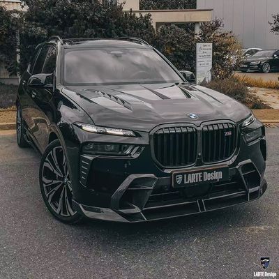 BMW X7 Włókno węglowe Body Kit X7 LD stylu Włókno węglowe przednie usta dyfuzor spoiler kaptura koło łuk