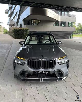 BMW X7 Włókno węglowe Body Kit X7 LD stylu Włókno węglowe przednie usta dyfuzor spoiler kaptura koło łuk