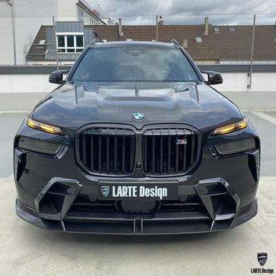 BMW X7 Włókno węglowe Body Kit X7 LD stylu Włókno węglowe przednie usta dyfuzor spoiler kaptura koło łuk