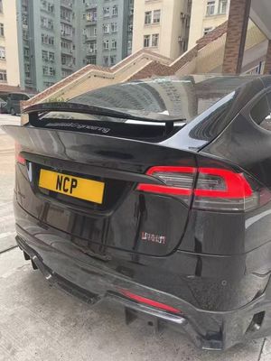 Model Tesla X Włókno węglowe Zestaw nadwozia Model X Włókno węglowe przednie usta dyfuzor Spoiler maszyna koło łukowe szerokie zestaw nadwozia