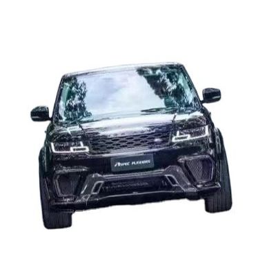 Runde ASPEC Style CF&amp; FRP Wide Body Kit Front Bumper Rear Bumper Side Skirt Fender dla Land Rover RANGE ROVE SPORT 2014-2017
