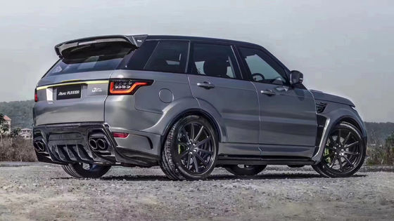 Runde ASPEC Style CF&amp; FRP Wide Body Kit Front Bumper Rear Bumper Side Skirt Fender dla Land Rover RANGE ROVE SPORT 2014-2017
