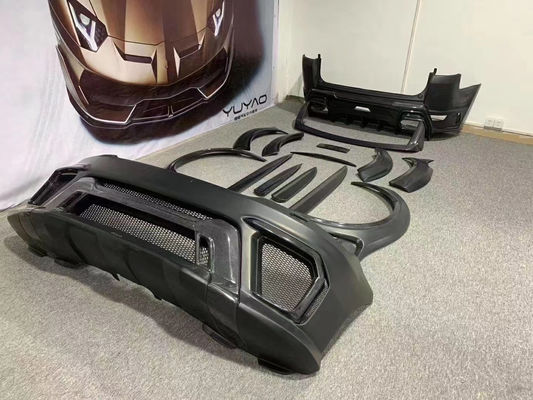 Runde ASPEC Style CF&amp; FRP Wide Body Kit Front Bumper Rear Bumper Side Skirt Fender dla Land Rover RANGE ROVE SPORT 2014-2017