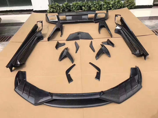 Dla Lamborghini LP580 LP610 Węglowodanowy zestaw nadwozia LP580 LP610 Modernizowany styl MSY przednia bielizna z dyfuzorem warg spoiler