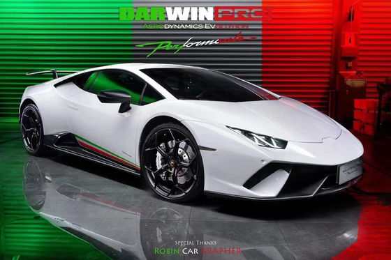 Dla Lamborghini LP580 LP610 Węglowoniowy zestaw nadwozia LP580 LP610 Uaktualniony LP640 stylu przedni i tylni zderzak spoiler Hood