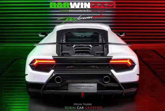 Dla Lamborghini LP580 LP610 Węglowoniowy zestaw nadwozia LP580 LP610 Uaktualniony LP640 stylu przedni i tylni zderzak spoiler Hood