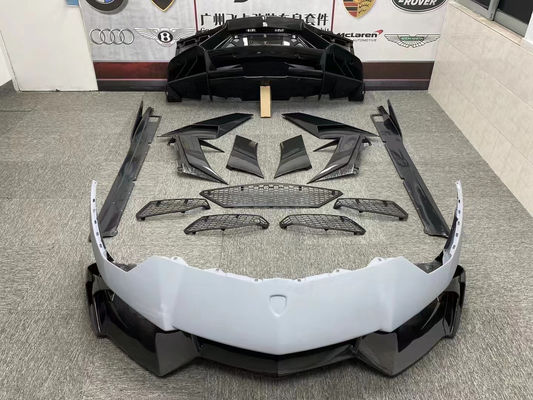 Dla Lamborghini LP700 Zestaw nadwozia z włókna węglowego LP700 Modernizacje MSY Style Suche Carbon Fiber Front and Rear Bumper Spoilers