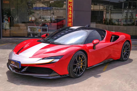 Do Ferrari SF90 Suche Carbon Fiber Body Kit SF90 OEM Style Carbon Fiber Front Lip Diffuser Spoiler Side Skirt