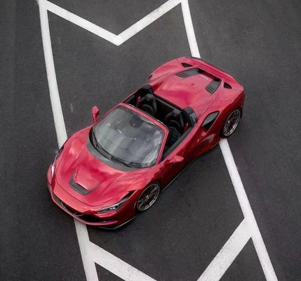 Novit Style Carbon Fiber Body Kit dla Ferrari F8 Carbon Fiber Body Kit Przednia łopatka tylny dyfuzor spoiler