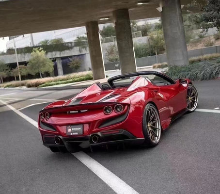 Novit Style Carbon Fiber Body Kit dla Ferrari F8 Carbon Fiber Body Kit Przednia łopatka tylny dyfuzor spoiler