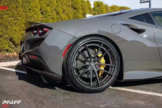 Novit Style Carbon Fiber Body Kit dla Ferrari F8 Carbon Fiber Body Kit Przednia łopatka tylny dyfuzor spoiler