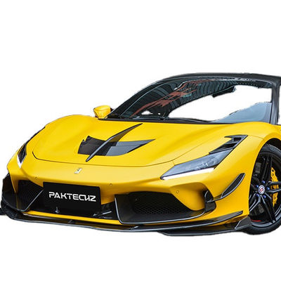 Paktechz Style Carbon Fiber Kit dla Ferrari F8 Carbon Fiber Body Kit Przednia łopatka tylny dyfuzor spoiler