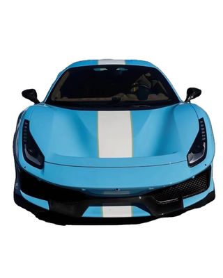 Części samochodowe dla Ferrari 488 Body Kit 488 Zmodernizowany PistA-style Front and Rear Bumper Bonnet Spoiler Carbon Fiber Body Kit