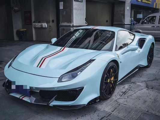 Części samochodowe dla Ferrari 488 Body Kit 488 Zmodernizowany PistA-style Front and Rear Bumper Bonnet Spoiler Carbon Fiber Body Kit
