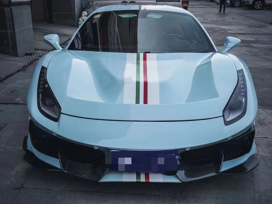 Części samochodowe dla Ferrari 488 Body Kit 488 Zmodernizowany PistA-style Front and Rear Bumper Bonnet Spoiler Carbon Fiber Body Kit