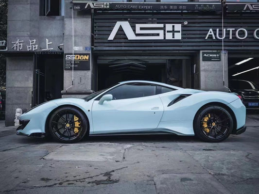 Części samochodowe dla Ferrari 488 Body Kit 488 Zmodernizowany PistA-style Front and Rear Bumper Bonnet Spoiler Carbon Fiber Body Kit