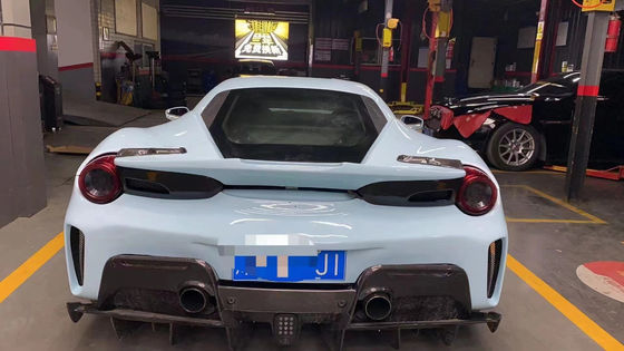 Części samochodowe dla Ferrari 488 Body Kit 488 Zmodernizowany PistA-style Front and Rear Bumper Bonnet Spoiler Carbon Fiber Body Kit