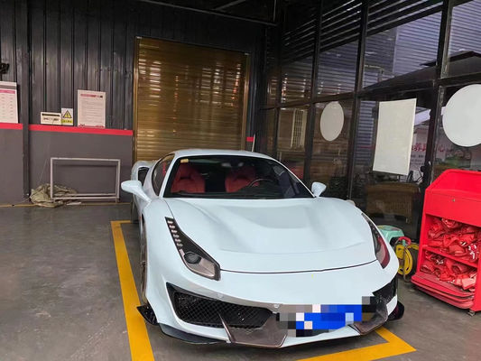 Części samochodowe dla Ferrari 488 Body Kit 488 Zmodernizowany PistA-style Front and Rear Bumper Bonnet Spoiler Carbon Fiber Body Kit