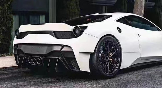 Dla Ferrari 458 Zestaw nadwozia z włókna węglowego 458 Zmodernizowany styl VORS przedni i tylni zderzak spoiler bok spódnica zestaw nadwozia