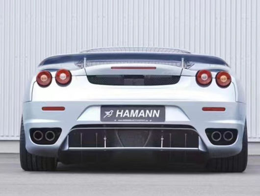 Dla Ferrari F430 Body Kit F430 Modernizowany HAMANN Style Front Łopatka Dyfuzor Spoiler Side Skirt F430 Carbon Fiber Body Kit