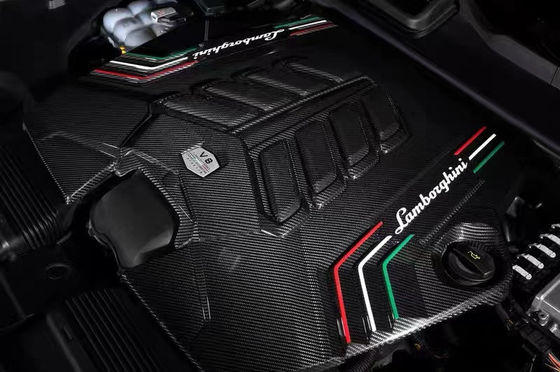 2019 Czarny Lamborghini Body Kit Suche Carbon Fiber Engine Wewnętrzna tarcza ochronna