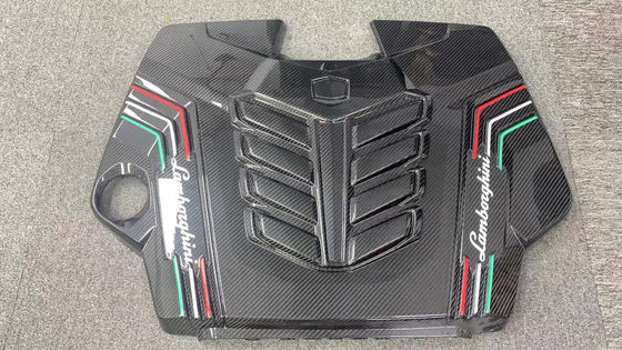 2019 Czarny Lamborghini Body Kit Suche Carbon Fiber Engine Wewnętrzna tarcza ochronna