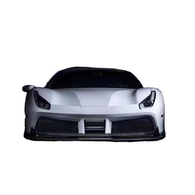 Do Ferrari 488 Węglowy zestaw nadwozia 488 Uaktualniony styl Vors Węglowy zestaw nadwozia z przednim dyfuzorem ust spoiler