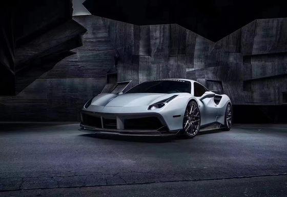 Do Ferrari 488 Węglowy zestaw nadwozia 488 Uaktualniony styl Vors Węglowy zestaw nadwozia z przednim dyfuzorem ust spoiler