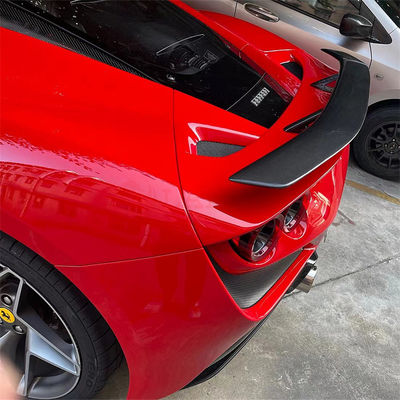 Dla Ferrari F8 Spoiler z włókna węglowego F8 Zmodernizowany Novi Style Spoiler z włókna węglowego
