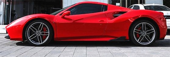 Dla Ferrari 488 Włókno węglowe zestaw 488 Modernizowany styl Capristo Włókno węglowe przednie usta dyfuzor spoiler