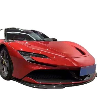 Dla Ferrari SF90 Suche Carbon Fiber Body Kit SF90 RH Style Carbon Fiber Front Lip Diffuser Spoiler Side Skirt Body Kit