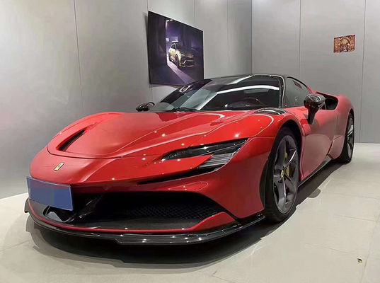 Dla Ferrari SF90 Suche Carbon Fiber Body Kit SF90 RH Style Carbon Fiber Front Lip Diffuser Spoiler Side Skirt Body Kit
