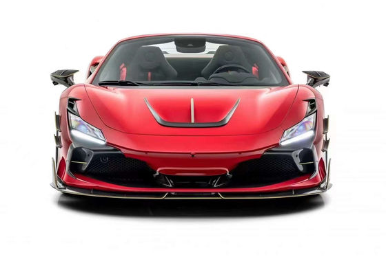 Części samochodowe dla Ferrari F8 Zestaw nadwozia z włókna węglowego F8 Uaktualnienie MSY Styl Przedni łopatka Dyfuzor spoiler bok spódniczka zestaw nadwozia