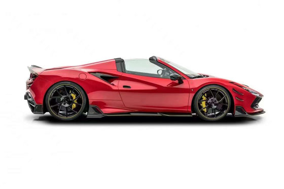 Części samochodowe dla Ferrari F8 Zestaw nadwozia z włókna węglowego F8 Uaktualnienie MSY Styl Przedni łopatka Dyfuzor spoiler bok spódniczka zestaw nadwozia