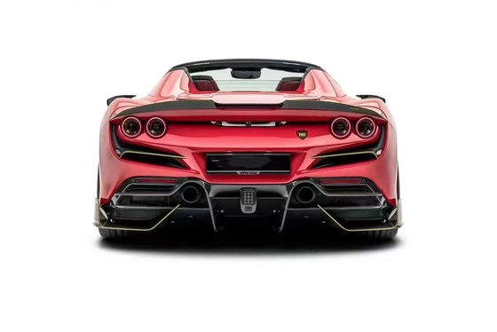 Części samochodowe dla Ferrari F8 Zestaw nadwozia z włókna węglowego F8 Uaktualnienie MSY Styl Przedni łopatka Dyfuzor spoiler bok spódniczka zestaw nadwozia