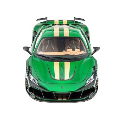 Dla Ferrari F8 Zestaw nadwozia z włókna węglowego F8 Modernizacje w stylu MSY Zestaw nadwozia z przednim i tylnym zderzakiem spoiler Hood