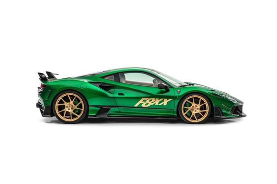 Dla Ferrari F8 Zestaw nadwozia z włókna węglowego F8 Modernizacje w stylu MSY Zestaw nadwozia z przednim i tylnym zderzakiem spoiler Hood